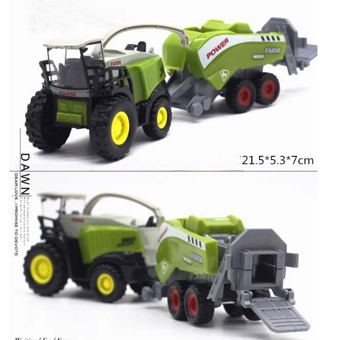 Mô hình máy gặt đập bằng hợp kim và nhựa ABS tỉ lệ 1/42