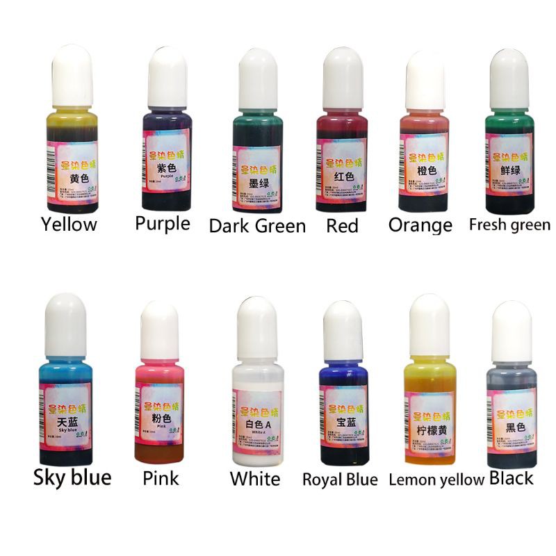 Set 12 Lọ Màu Nhuộm Trang Sức Chuyên Dụng