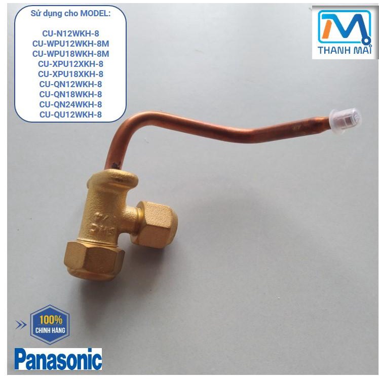 [Chính hãng] Van hai ngã dàn nóng điều hòa/Máy lạnh Panasonic Model CU-N12WKH-8 CU-WPU12WKH-8M CU-WP