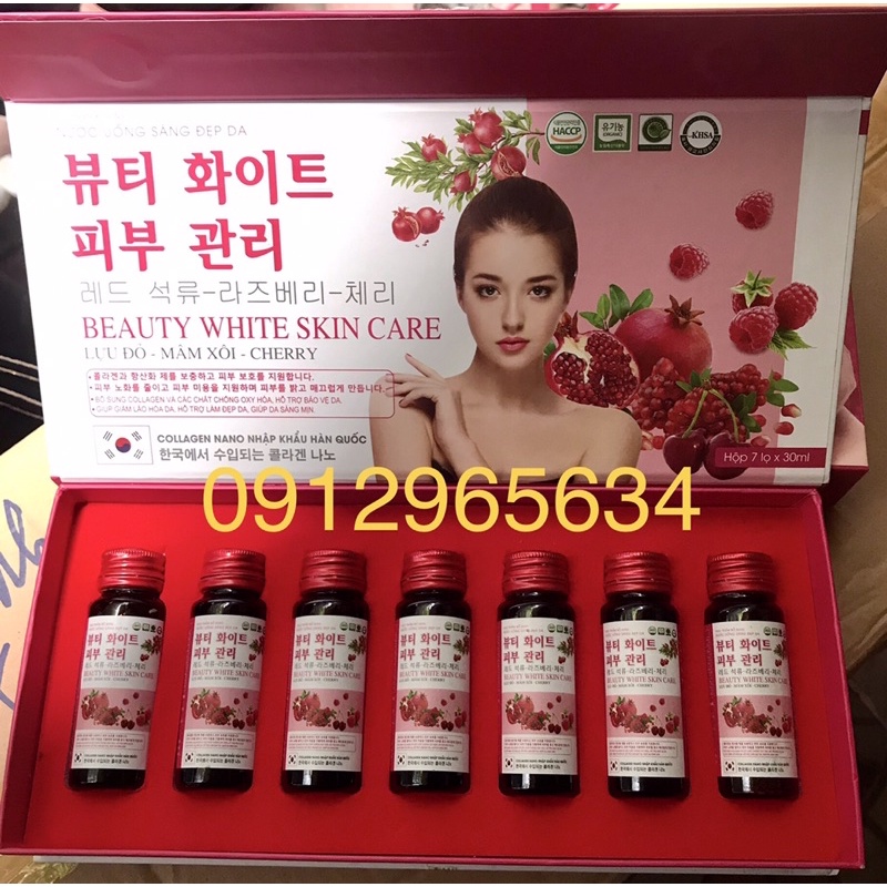 Nước uống trắng da Collagen nano beauty white skin care hỗ trợ làm đẹp mỗi ngày
