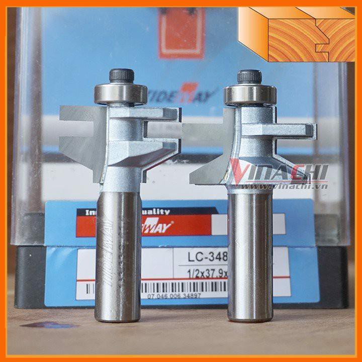 Bộ 2 Mũi Ghép Mộng Tủ Bếp Tideway LC34897 1/2*33.9*21.4 - Bộ 2 Mũi Ghép Mộng dùng ghép mộng cánh tủ bếp, ghép mộng