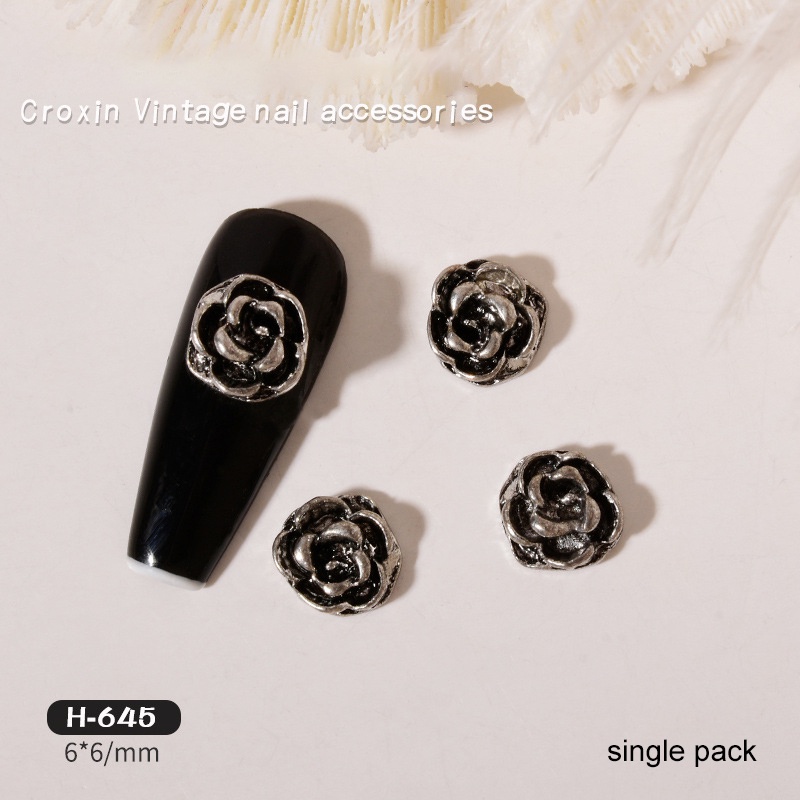 Phụ Kiện Trang Sức Bằng Hợp Kim Hình Lục Giác Đính Đá Phong Cách punk Cổ Điển Hàng Mới