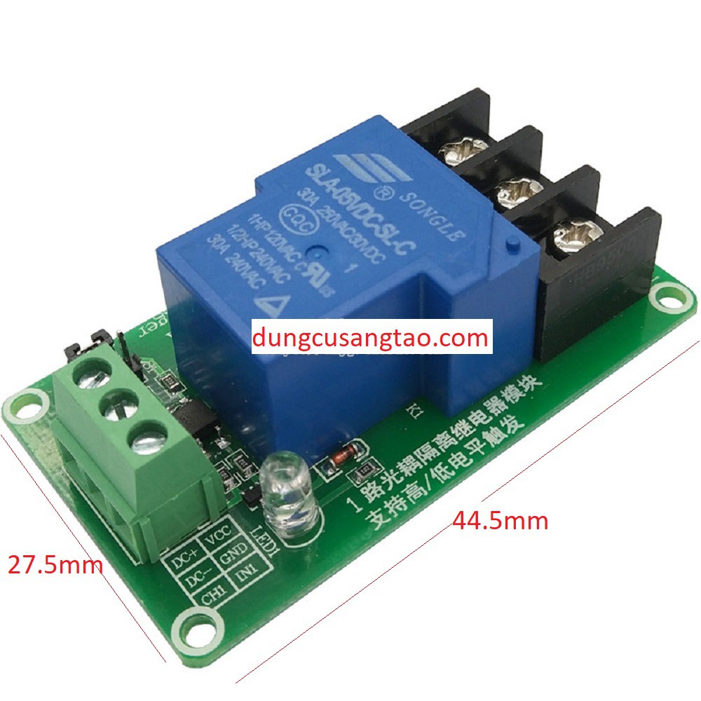 Công tắc tự động CNC-Modun relay 30A -5V/12V/24V (kiểu 2)