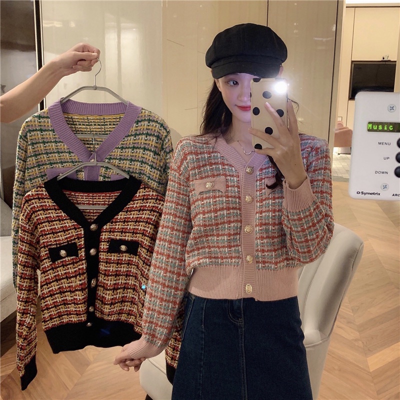 Áo Khoác Cardigan Dệt Kim Dày Dặn Dáng Ngắn Nhiều Màu Sắc Phong Cách Hàn Quốc Cho Nam Giới