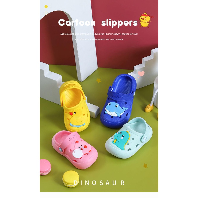 Dép sục trẻ em cho bé trai bé gái từ 1-5 tuổi [CHICK BABY] hình thú ngộ nghĩnh đi siêu êm LUCKY SHOES VN - H000006CHICK