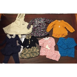 Set quần áo len , cotton bé gái linh