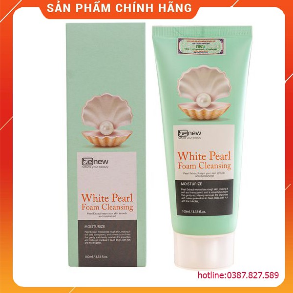 Sữa rửa mặt Ngọc Trai cao cấp - Benew White Pearl 100ml