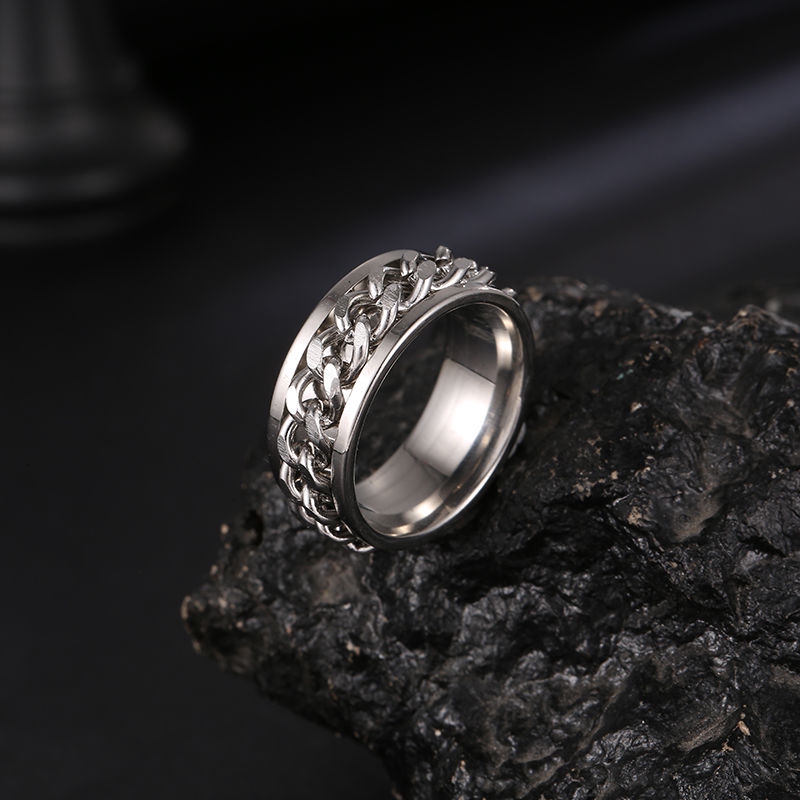 Rotating ring Personality Fashion Wild