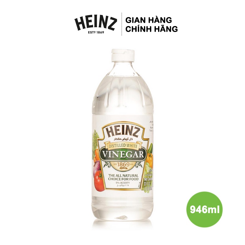 Giấm Trắng HEINZ 946ml (Chai Nhựa Mới) (Date 06/2024)