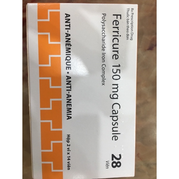Ferricure 150 mg _bổ sung sắt cho người thiếu sắt