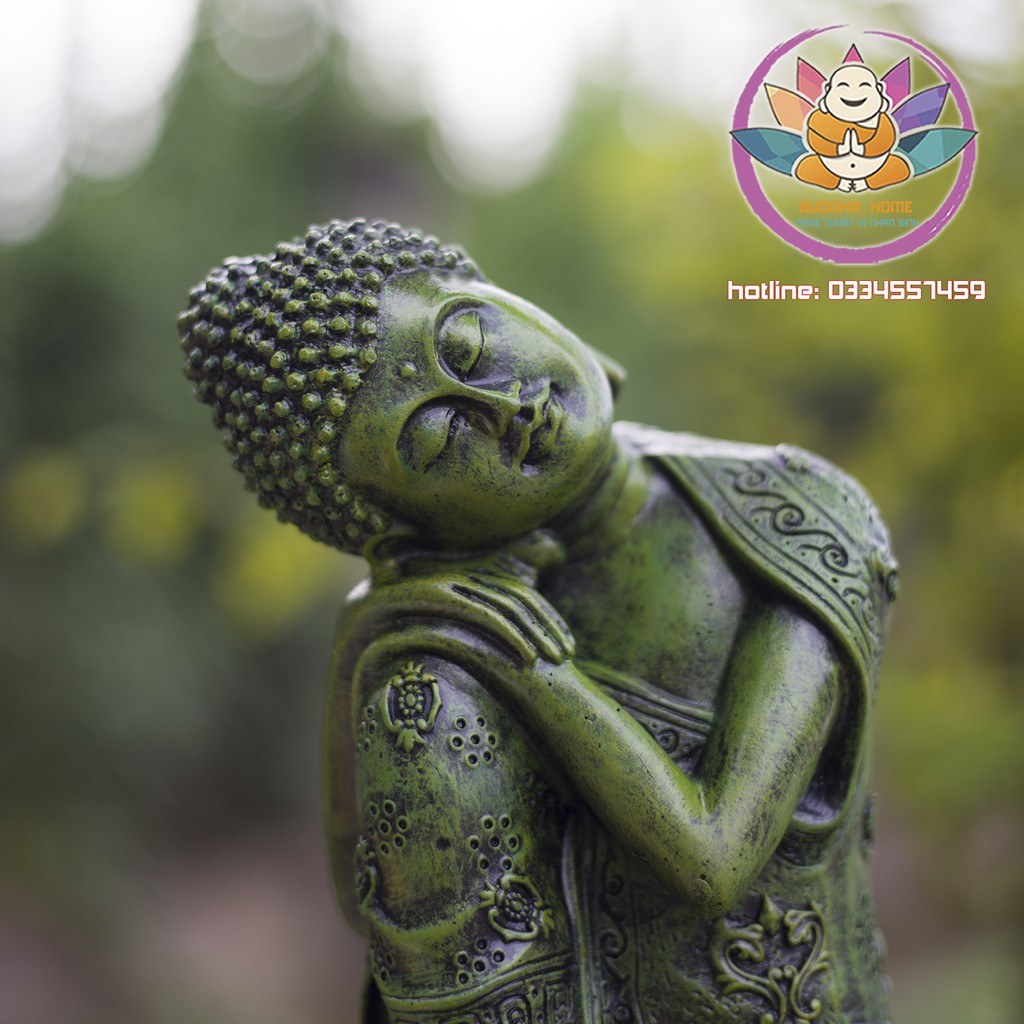 Tượng Phật An Nhiên Tự Tại Trang trí nhà cửa phong thủy hồ cá, thuỷ sinh, tiểu cảnh, bán cạn, terrarium