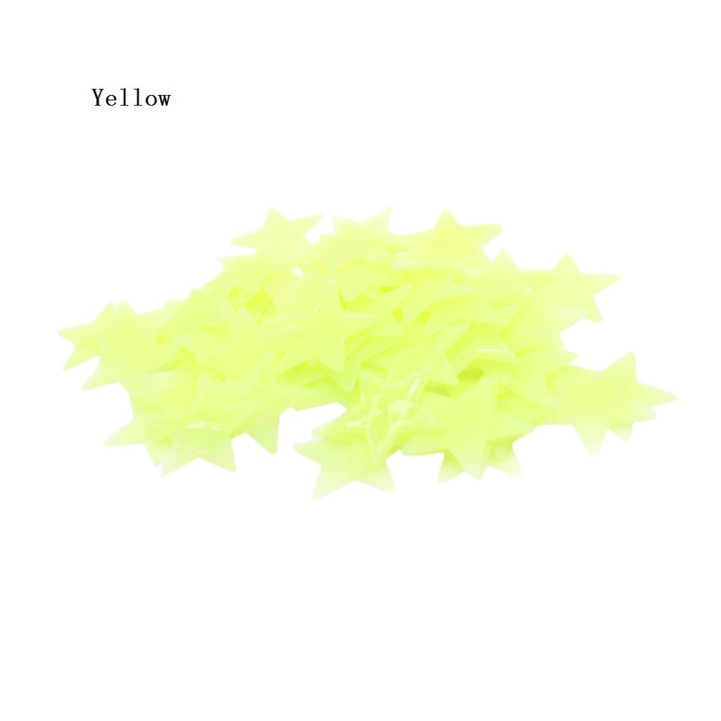 Bộ 100 Ngôi Sao 3D Dạ Quang Dán Tường