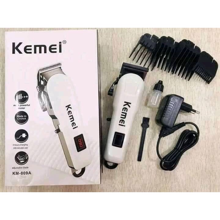 Tông đơ hớt tóc cho bé Kemei KM 809A không dây, nhẹ nhàng, sẵc bén, không làm bé giật mình