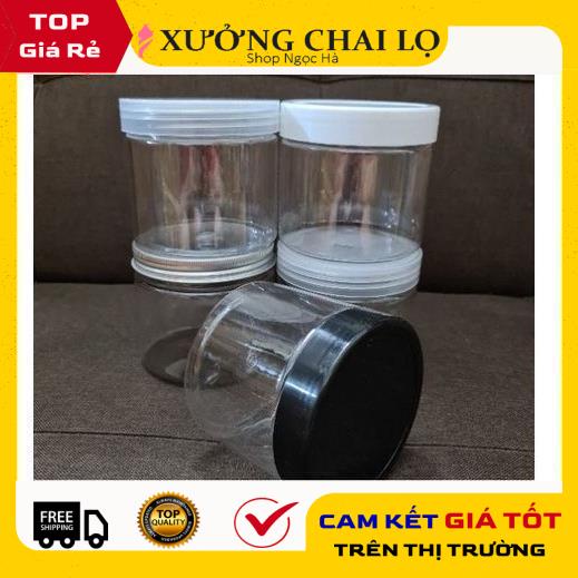 Hủ Đựng Kem ❤ GIÁ RẺ NHẤT ❤ [500g] Hũ nhựa pet 500g đựng mỹ phẩm, thực phẩm, đồ khô, ngũ cốc, phụ kiện du lịch