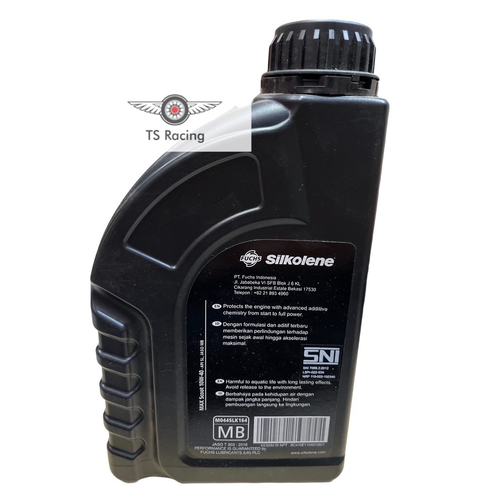 Nhớt fuchs silkolene max scoot 10w40 0.8l - xe tay ga