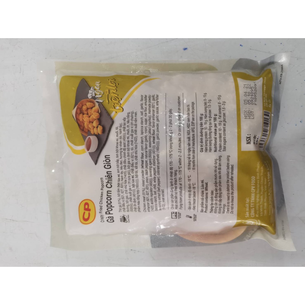 Gà viên Popcorn CP Chiên Giòn 300g (CHỈ GIAO TRONG NỘI THÀNH HÀ NỘI) | BigBuy360 - bigbuy360.vn