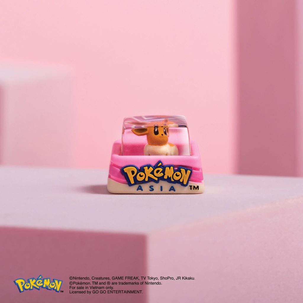 Keycap bàn phím cơ Dwarf Factory Pokemon Eevee - Hàng chính hãng