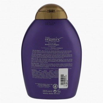 Dầu xả kích thích mọc tóc  OGX Thick and Full Biotin and Collagen  Conditioner 385ml