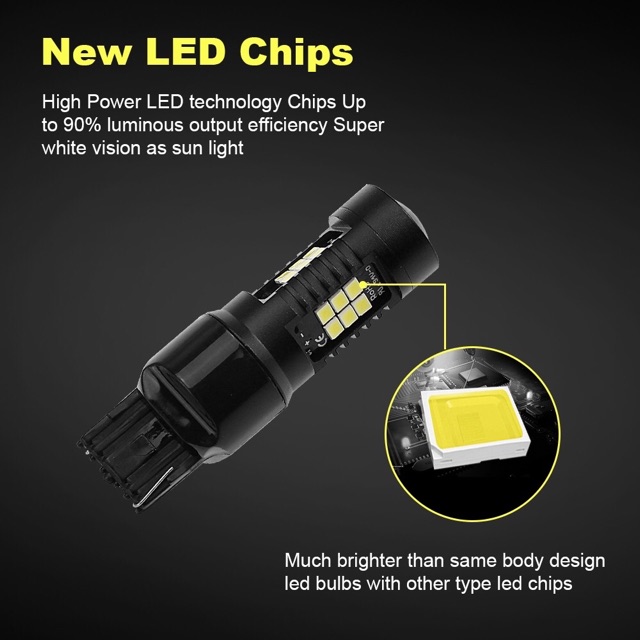 Đèn Led T20, Đèn Lùi Cho Ô Tô