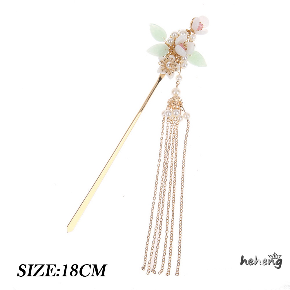 Trâm Cài Tóc Phối Tua Rua Màu Sắc Dễ Thương Xinh Xắn