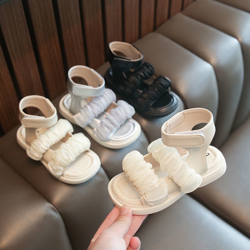 [Hàng Có Sẵn Bán Chạy] Giày Sandal Chống Trượt Thoáng Khí Phong Cách Anh Quốc Giản Dị Cho Bé Gái