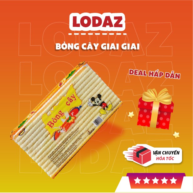 Bỏng cây Giai Giai (bịch 55 cây),bim bim bỏng cây ăn vặt Lodaz tại Hà Nội siêu ngon