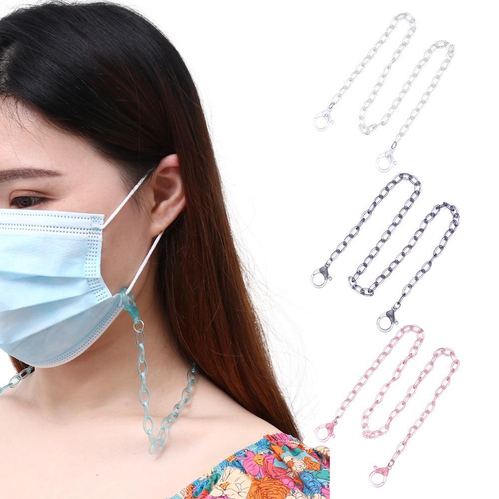 Dây Đeo Mắt Kính Bằng Acrylic Trong Suốt Màu Sắc Ngọt Ngào Thời Trang