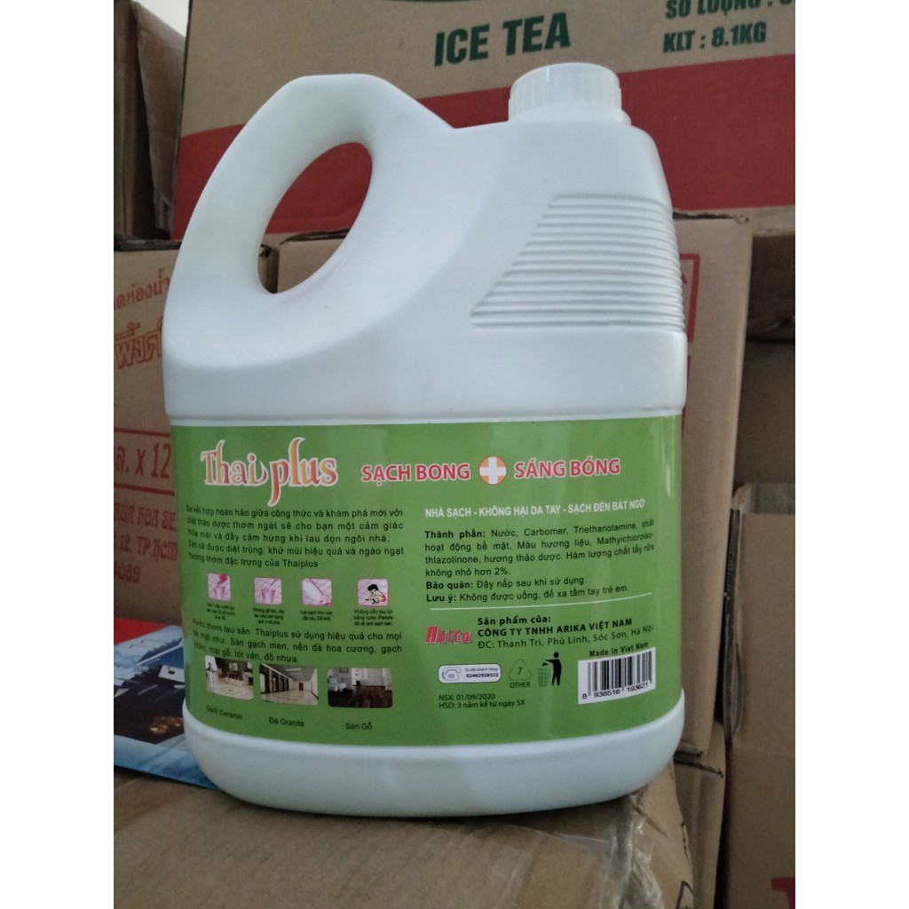 Nước Lau Sàn Thái Plus Hương Táo 3600ml