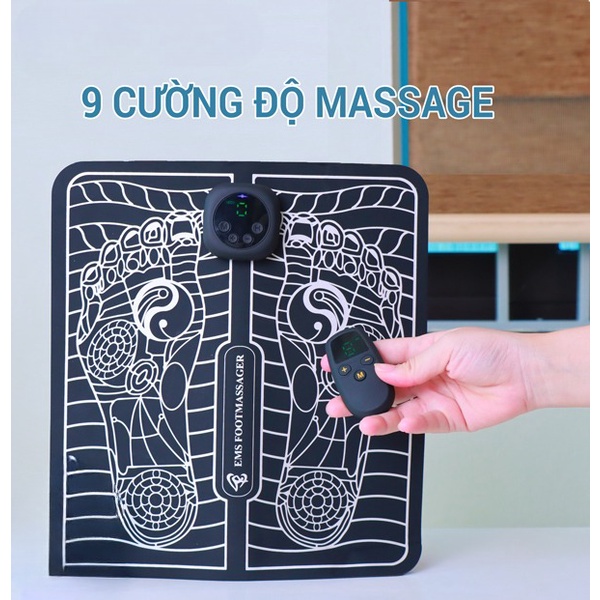 Máy massage bàn chân EMS HM-C3,máy massage xung điện trị liệu cho bàn chân,thư giãn giảm mêt mỏi,lưu thông máu