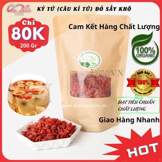 Kỷ tử sấy khô, câu kỳ tự đỏ hữu cơ, organic loại nhất 200 gram