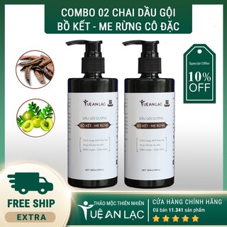 [GIẢM GIÁ] Combo 2 Dầu Gội Đầu Bồ Kết Me Rừng Tuệ An Lạc 300ml - Dầu Gội Thảo Dược 100% Thiên Nhiên, Không Hóa Chất