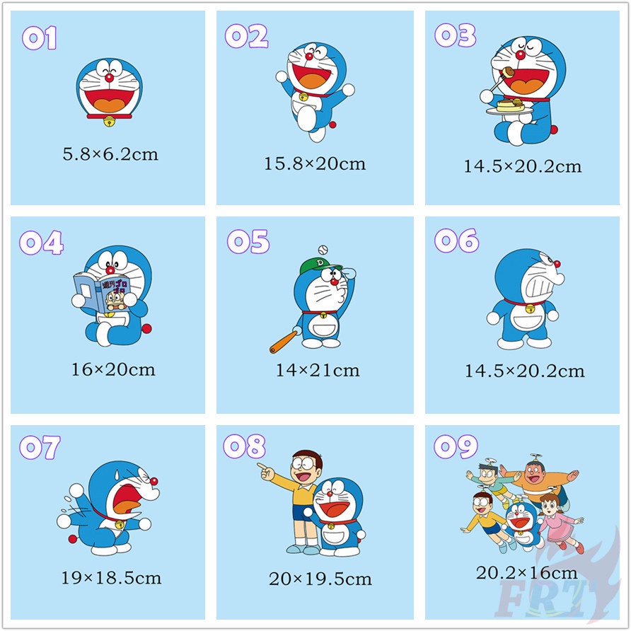 ◆ Nhãn Dán Vinyl Chuyển Nhiệt: Doraemon ◆ 1 Sticker Dán Ủi Với Thiết Kế Đẹp Mắt
