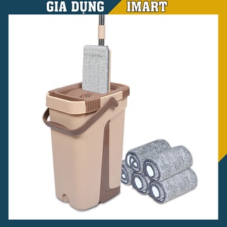 Bộ cây lau nhà,chổi lau nhà tự vắt kèm thùng 360 độ chính hãng cao cấp -gd244