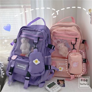 Balo nam nữ ulzzang mẫu mới 2020 (tặng kèm ví + 2sticker)