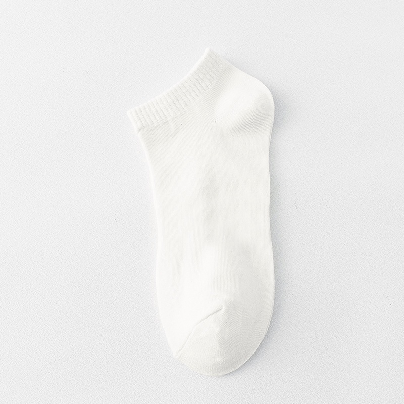 Tất trơn basic cotton cổ cao - trung - ngắn, vớ nam nữ trắng đen xám Yinxx TV00