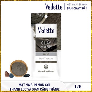 🥭 MẶT NẠ ĐẤT SÉT BÙN KHOÁNG 12g VEDETTE