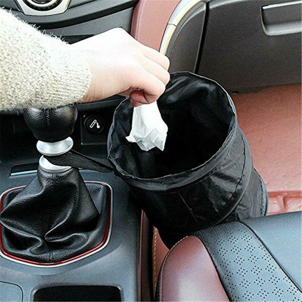 Thùng Rác Màu Đen Có Thể Gấp Gọn Chống Rò Rỉ Tiện Dụng Mang Theo Du Lịch