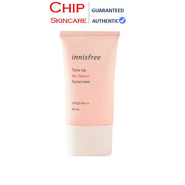 Kem chống nắng kiềm dầu Innisfree Tone Up No Sebum Sunscreen 50ml SPF 50+ PA ++++