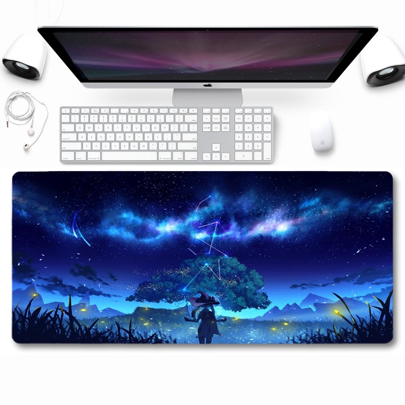 Lót Chuột Cỡ Lớn Genshin Impact Gaming Anime Decor Bàn Máy Tính (Chống Trượt, Lót Chuột &amp; Bàn Phím, Dày Dặn, 3D Đẹp Rẻ)