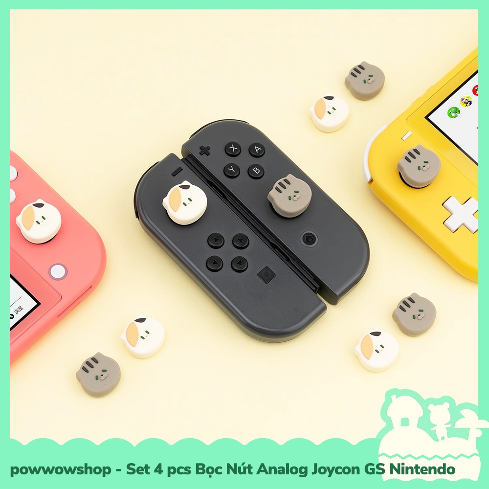 GS Set 4pcs Bọc Cần Xoay Analog Joycon Cho Máy Game Nintendo Switch / Switch Lite Cute Theme