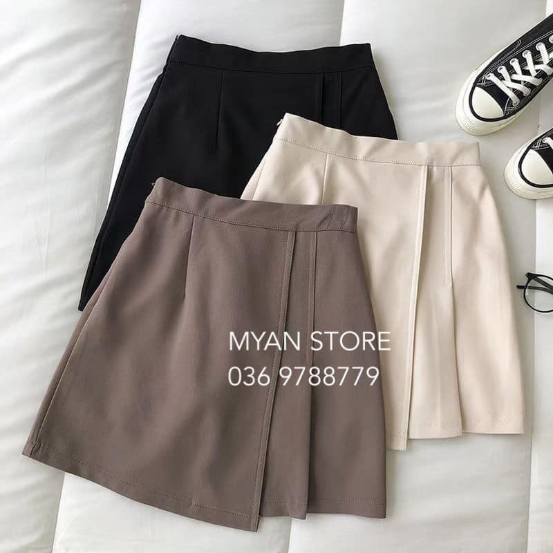 [Mã FAXANH55 giảm 10K đơn 50K] Chân váy xếp ly vạt lệch V032110 | BigBuy360 - bigbuy360.vn