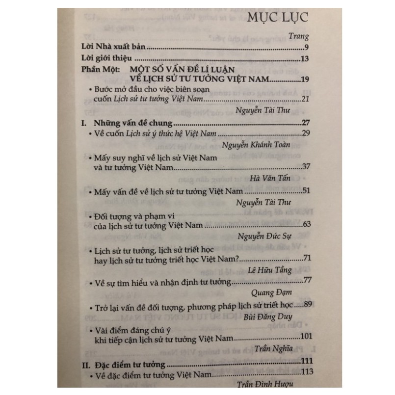 Sách - Lịch sử tư tưởng Việt Nam và Phật giáo trong lịch sử tư tưởng Việt Nam
