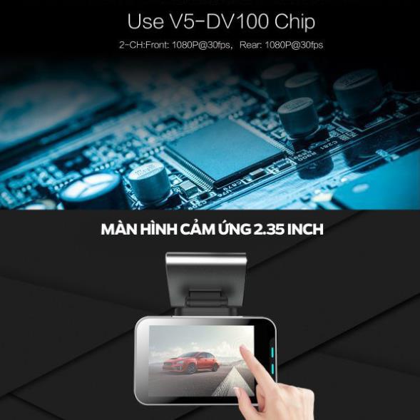 { HOT } Camera Hành Trình Trước Sau Anytek Z1 Full HD - Màn Cảm Ứng Tích Hợp Wifi Xem Trên Điện Thoại | BigBuy360 - bigbuy360.vn