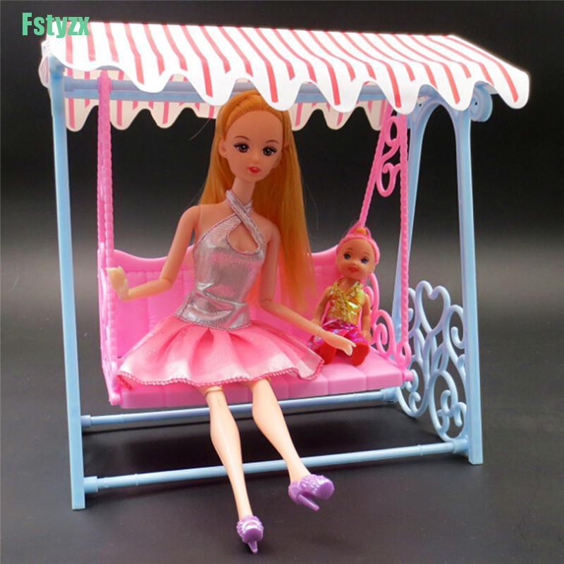 fstyzx Doll Toy Garden Swing Set For 30cm 11'' Doll Play House Accessories