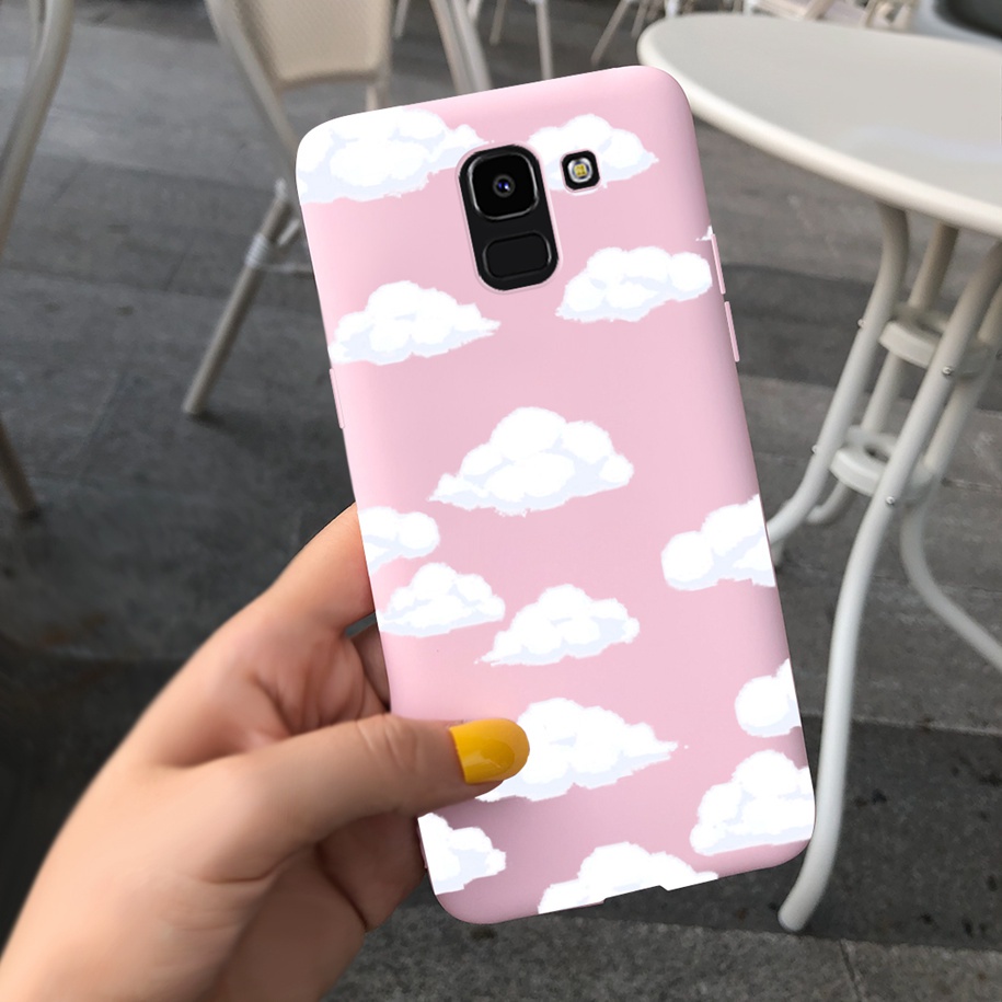 Ốp Điện Thoại TPU Dẻo Họa Tiết Hoa Cúc & Bươm Bướm Xinh Xắn Cho Samsung Galaxy J6 J6+ Plus 2018 Samsung J6 Plus J610F