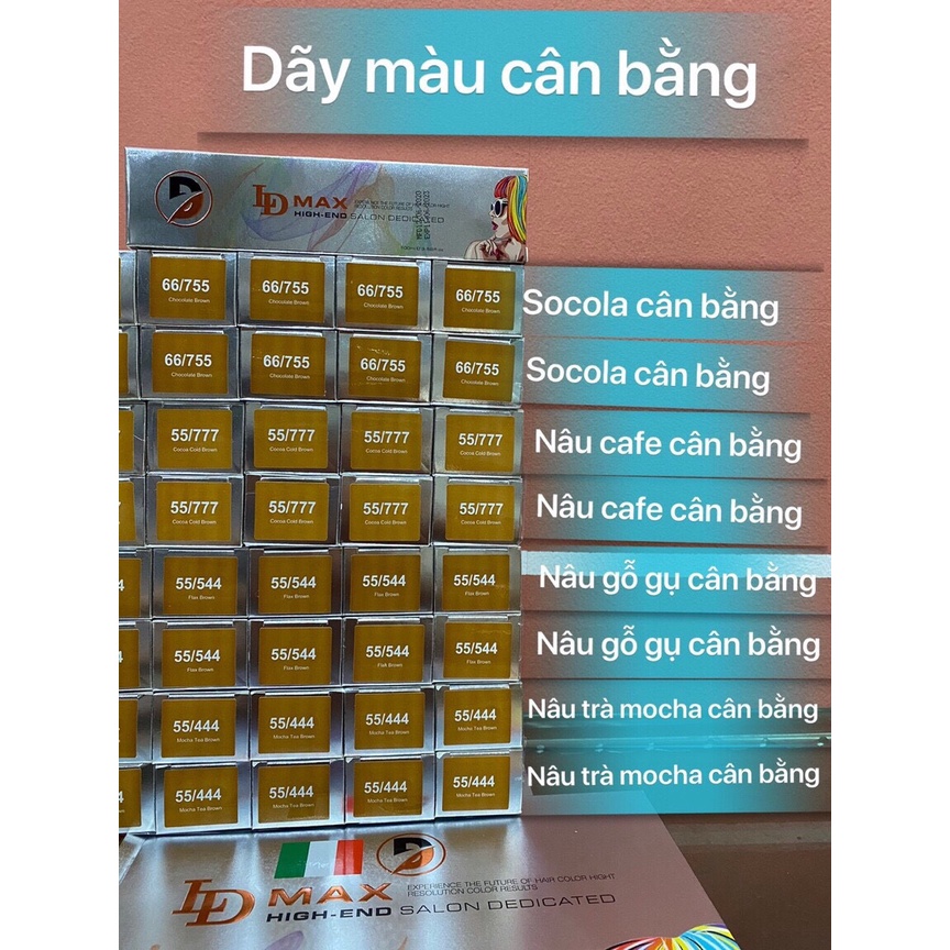 Màu nhuộm NÂU Thời Trang + Nhuộm trên nền MỌI NỀN TÓC + Tặng kèm Oxy trợ nhuộm