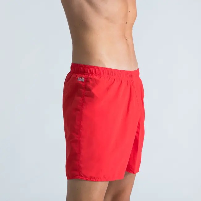 Quần bơi nam đi biển, hồ bơi Boxer B-ACTIVE - Đỏ MIRILIK DECA