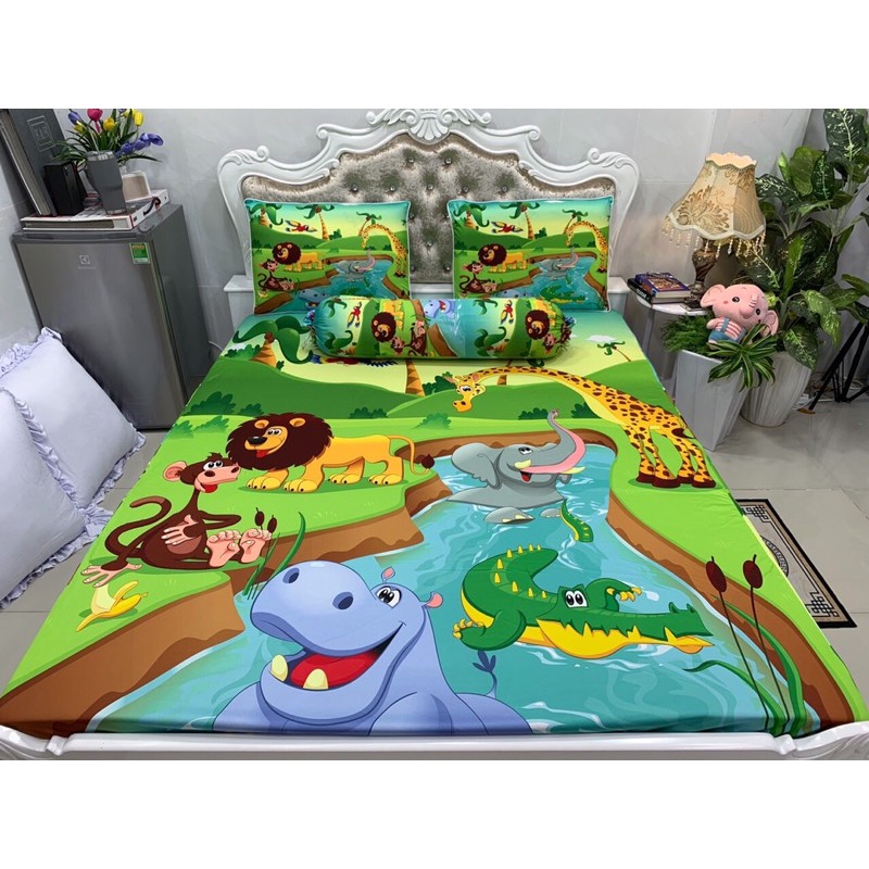 Drap thun lạnh 5D cao cấp mẫu bé