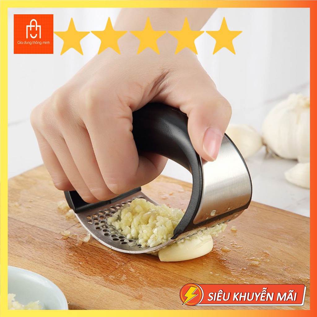 Dụng cụ dập tỏi, ép tỏi, nghiền tỏi inox, dụng cụ nghiền tỏi bằng thép không gỉ Garlic Press No.1 No.1 No.1