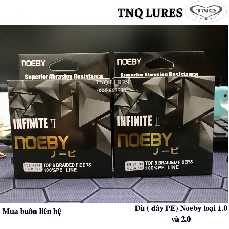 Dù câu lure Noeby Infinite II 150m - TNQ LURES